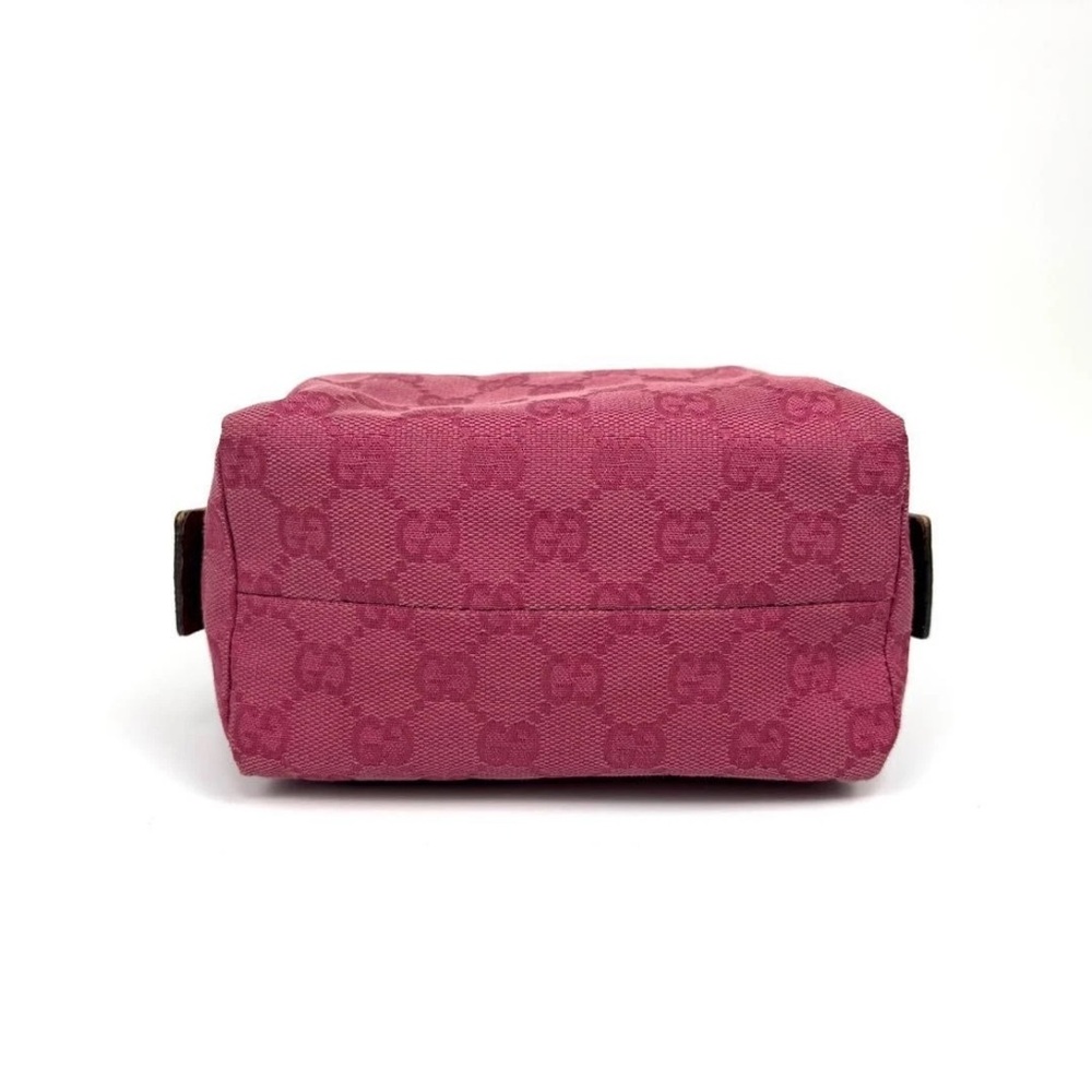 Gucci Pink Monogram Pouch - Picture 5 of 11